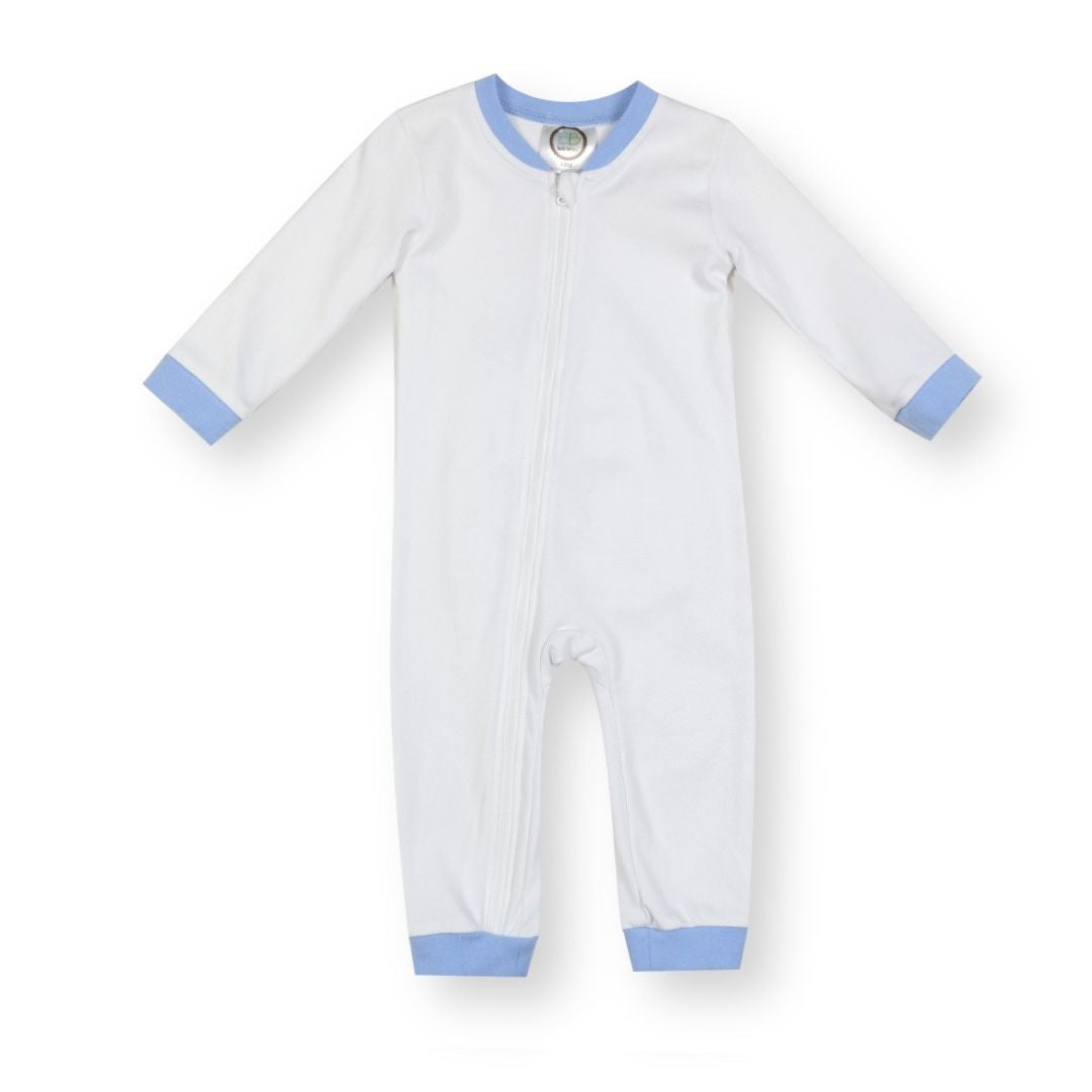 Drop Flap Blue Playsuit