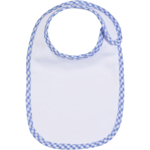 Blue Gingham Bib