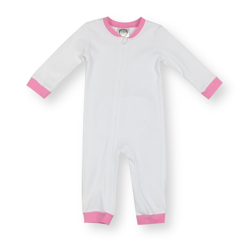 Drop Flap Pink Ruffle Playsuit