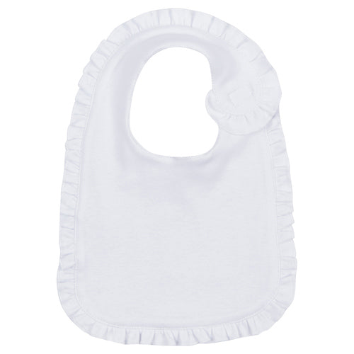 White Ruffle Bib